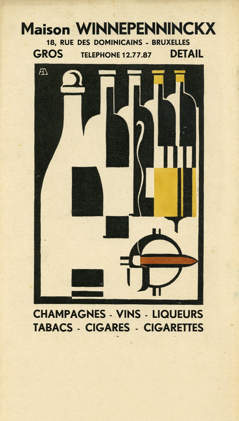 Albert Daenens - Calendar for Maison Winnepenninckx