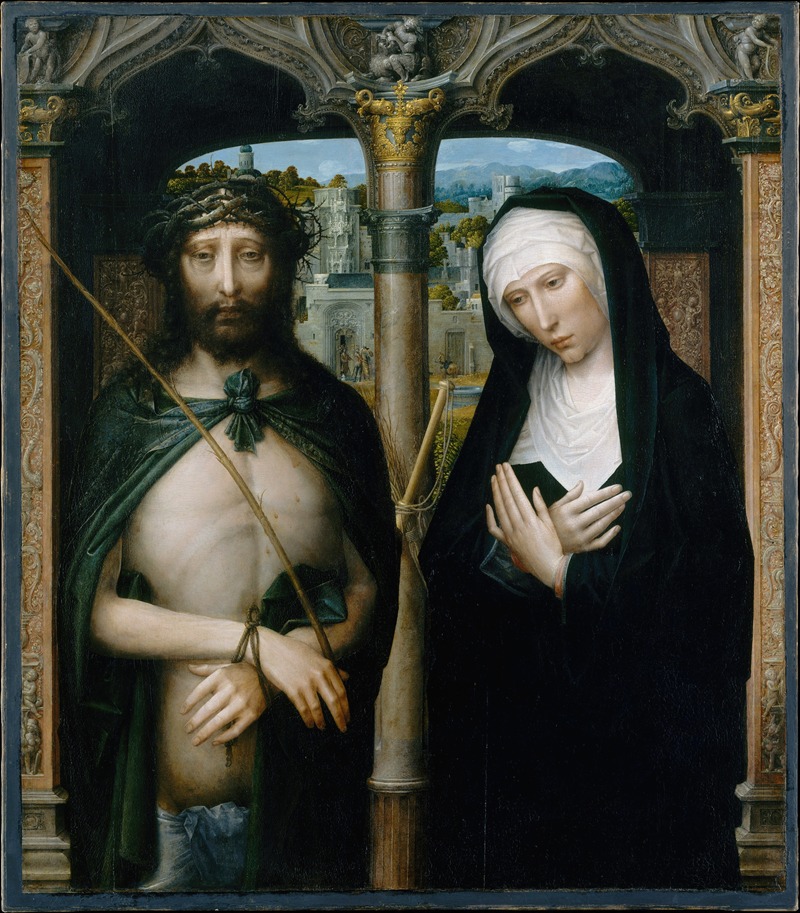 Adriaen Isenbrandt - Christ Crowned with Thorns (Ecce Homo), and the Mourning Virgin