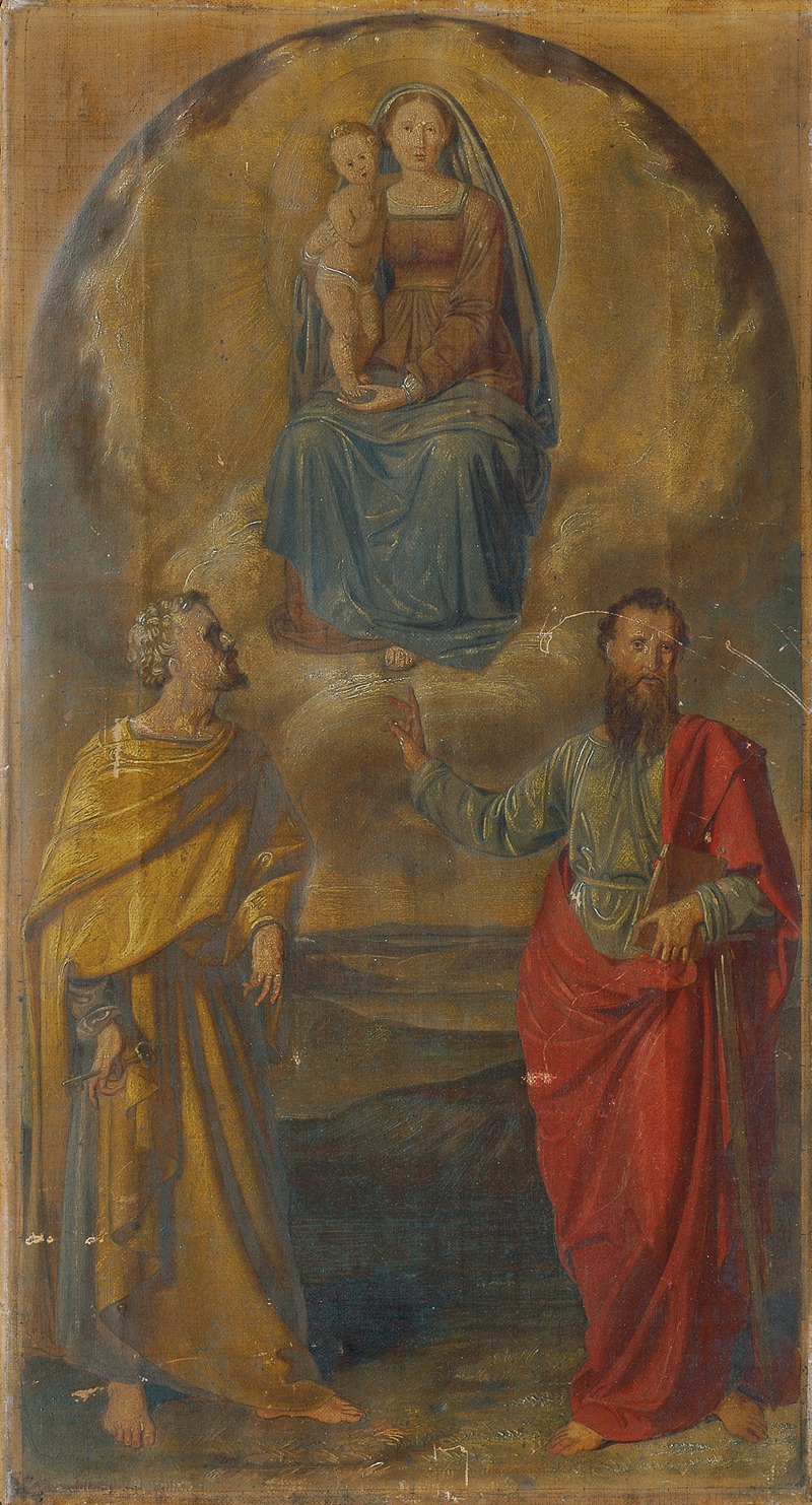 Anton Psenner - Maria mit Jesuskind und den Heiligen Petrus und Paulus