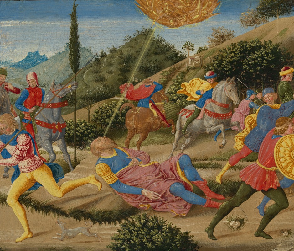 Benozzo Gozzoli - The Conversion of Saint Paul