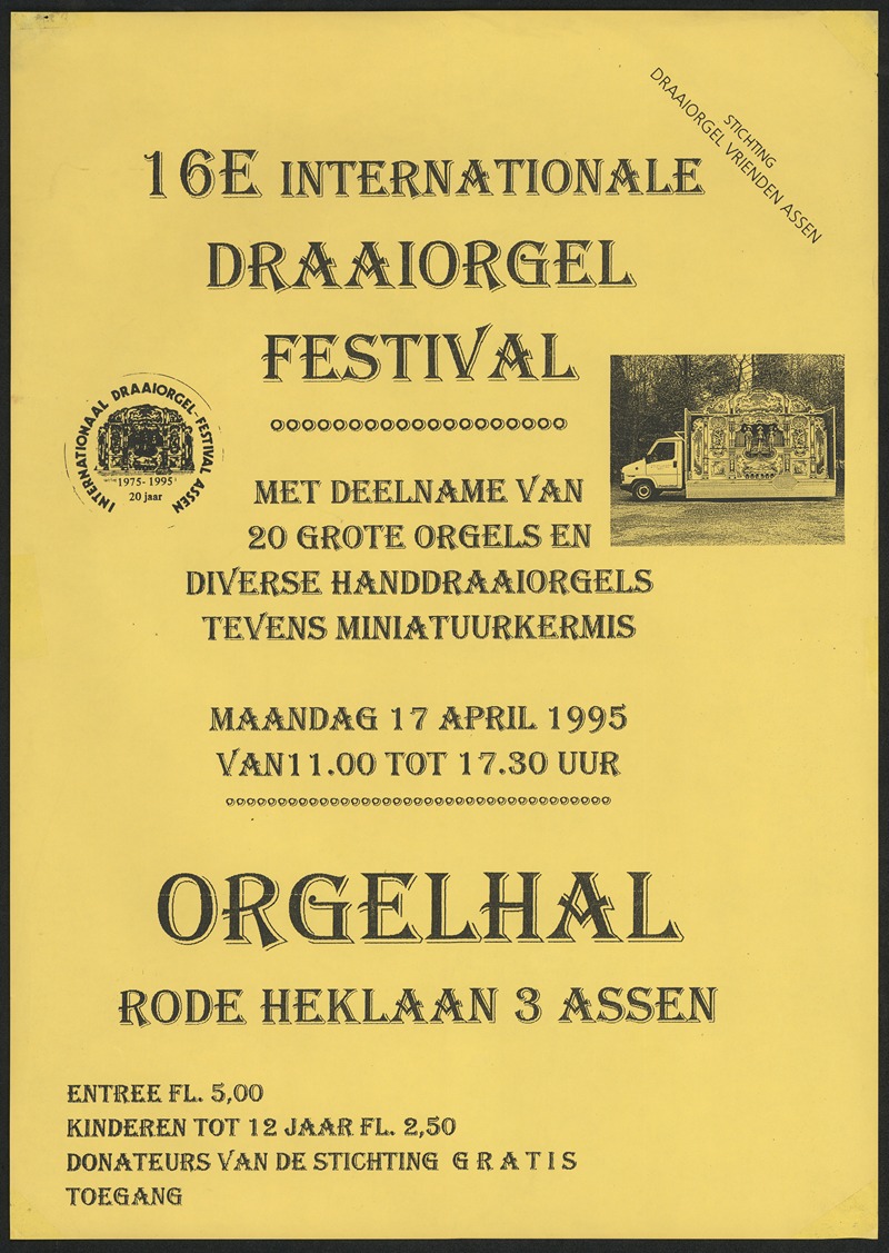 Anonymous - 16e Internationale Draaiorgel Festival