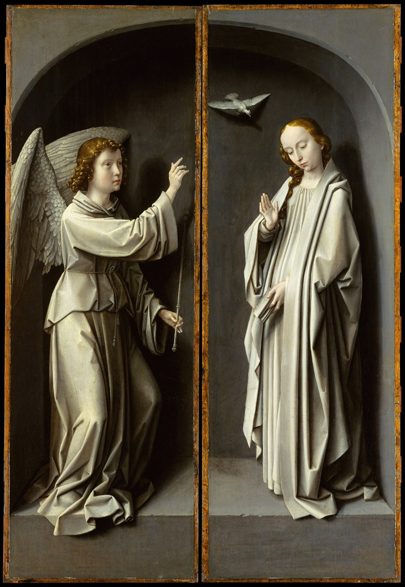 Gerard David - Archangel Gabriel; The Virgin Annunciate