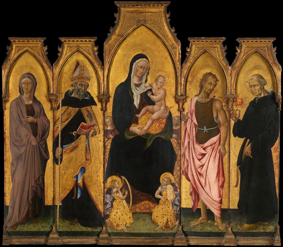 Giovanni di Paolo - Madonna and Child with Saints