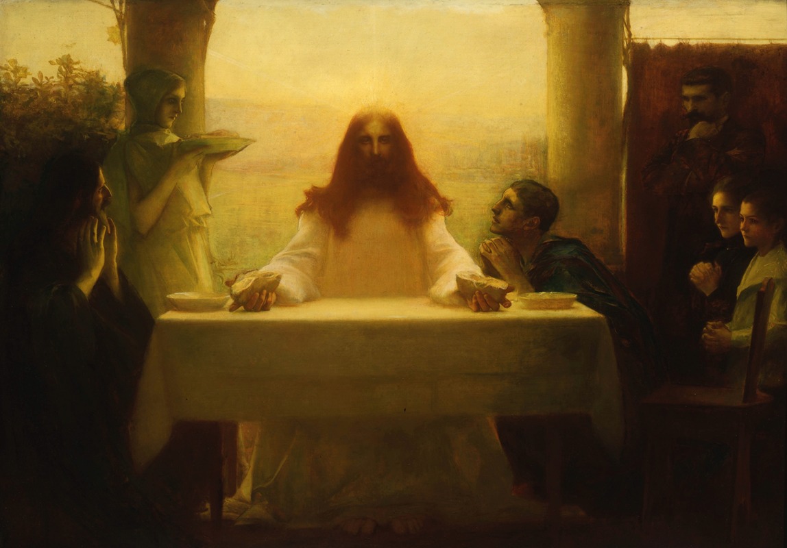 Pascal-Adolphe-Jean Dagnan-Bouveret - Christ and the Pilgrims at Emmaus