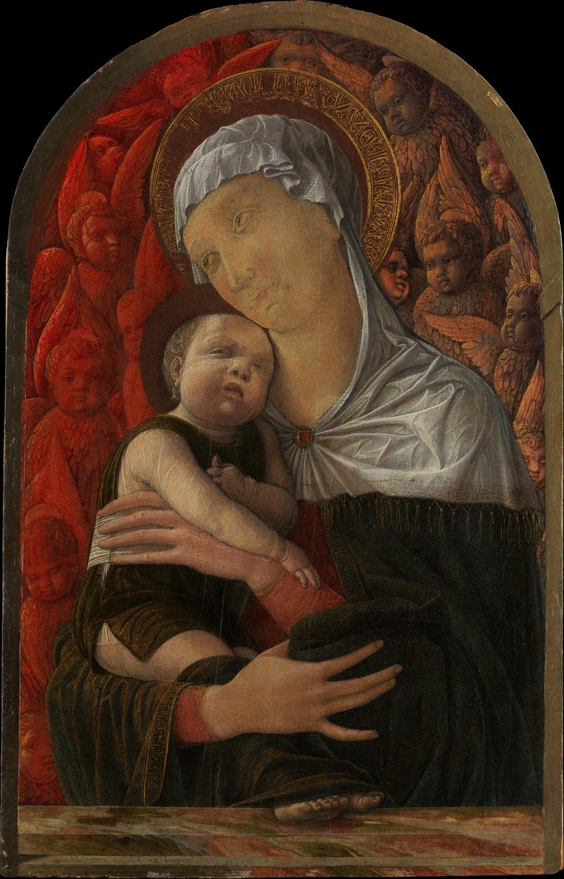Andrea Mantegna - Madonna and Child with Seraphim and Cherubim