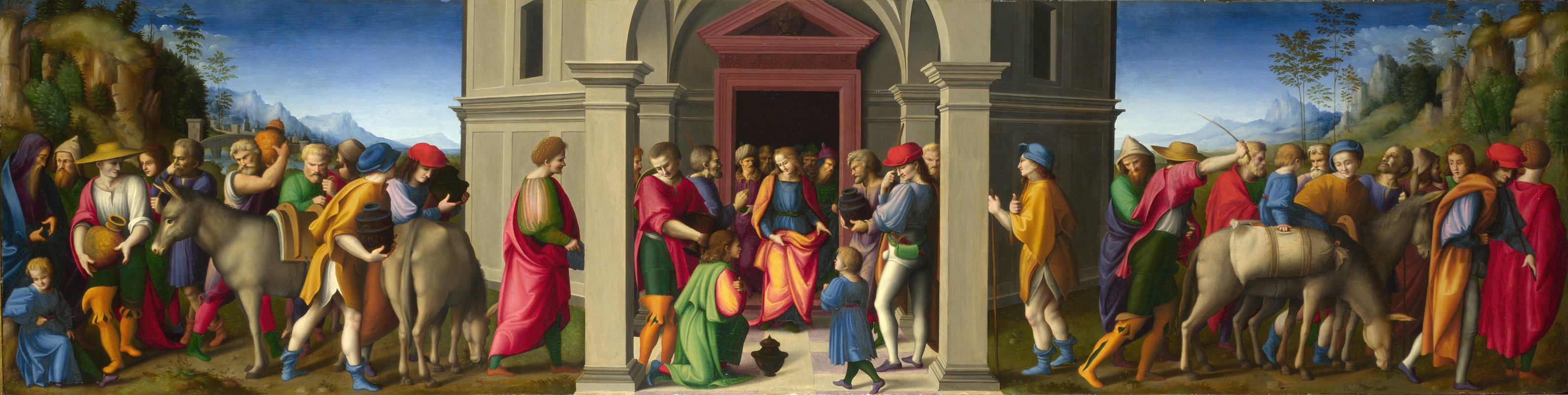 Bacchiacca - Joseph receives his Brothers on their Second Visit to Egypt