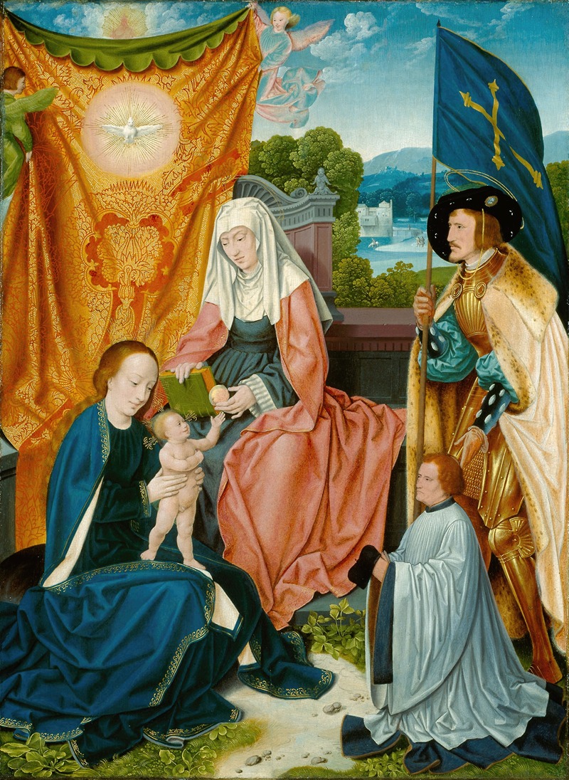 Barthel Bruyn the Elder - Virgin and Child with Saint Anne, Saint Gereon, and a Donor