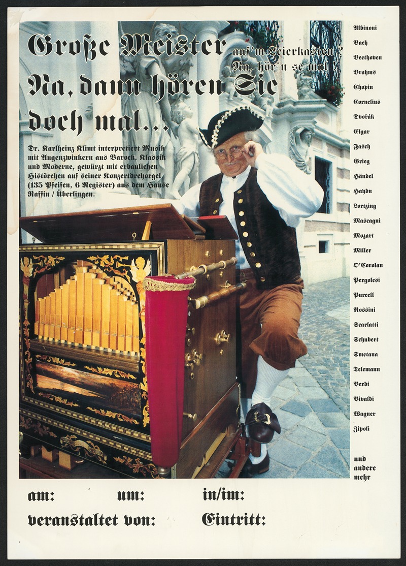 Anonymous - Grosse Meister. Na dann hören Sie doch mal …