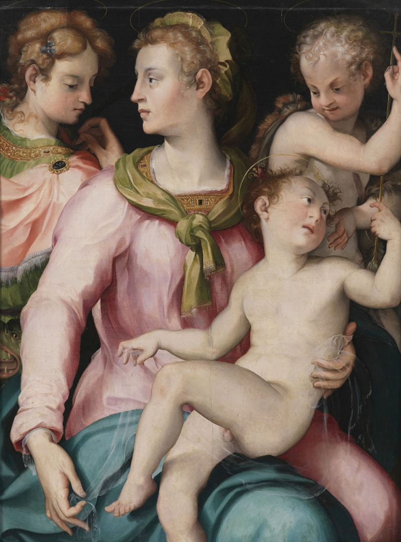 Carlo Portelli da Loro - Virgin, Child, Infant John, and Saint Margaret
