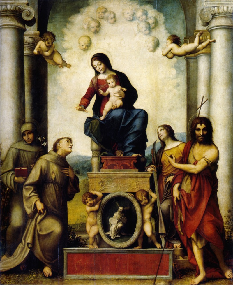 Correggio - Madonna with St. Francis