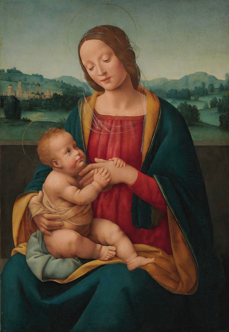 Giovanni Antonio Sogliani - The Madonna and Child before a landscape