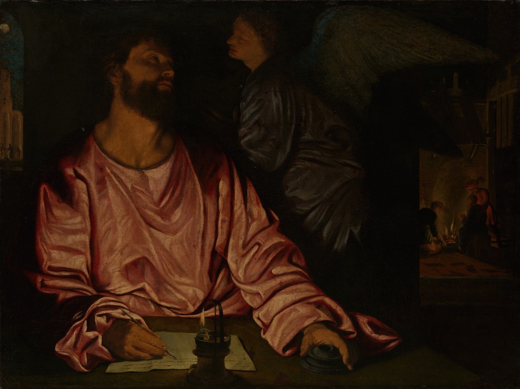 Giovanni Girolamo Savoldo - Saint Matthew and the Angel
