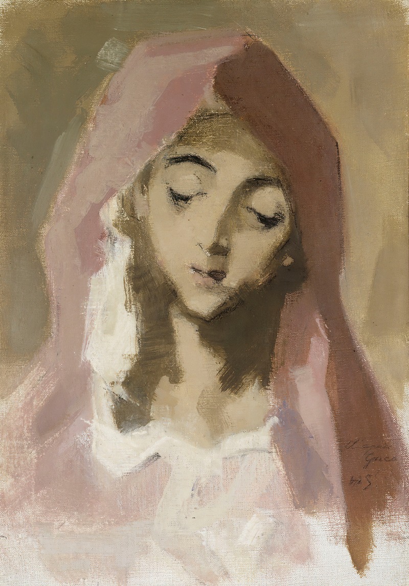 Helene Schjerfbeck - Madonna de la Charité, after El Greco