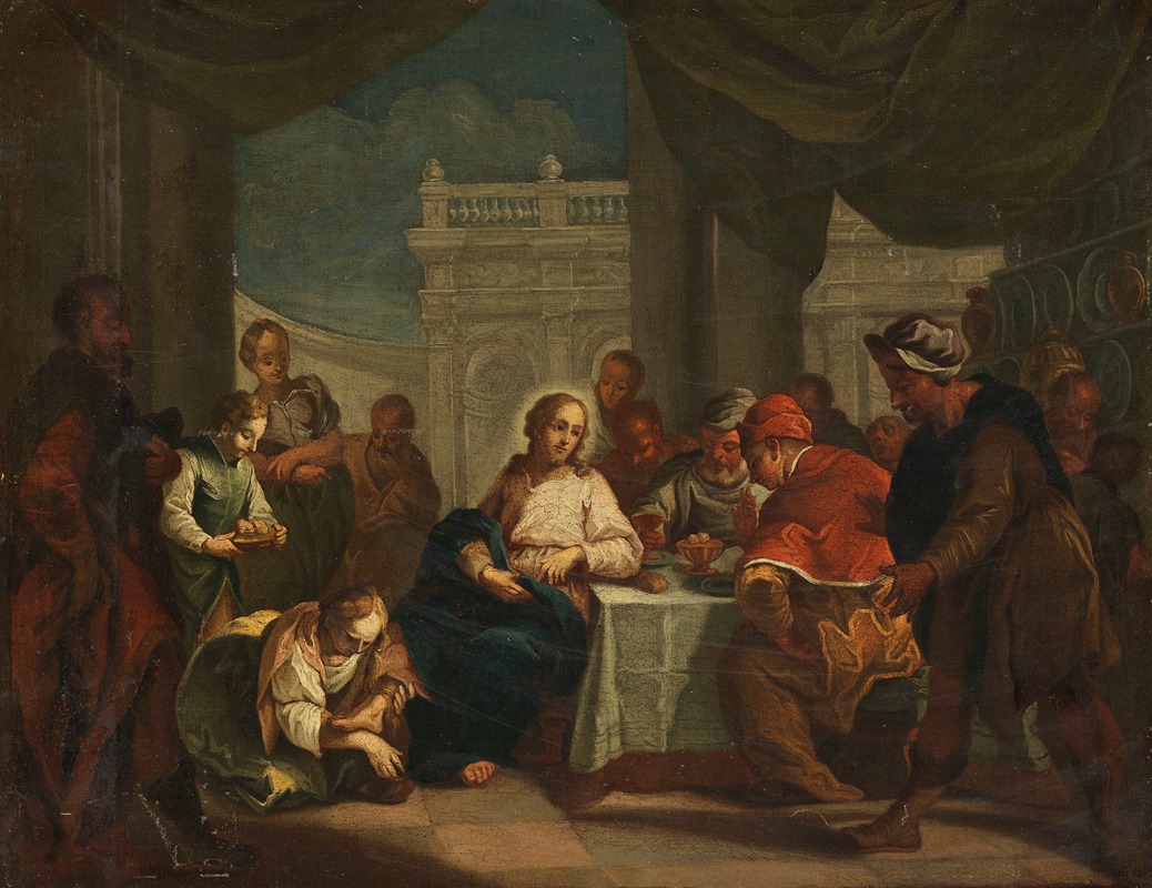 Jacopo Amigoni - Christus und Maria Magdalena bei der Fußwaschung