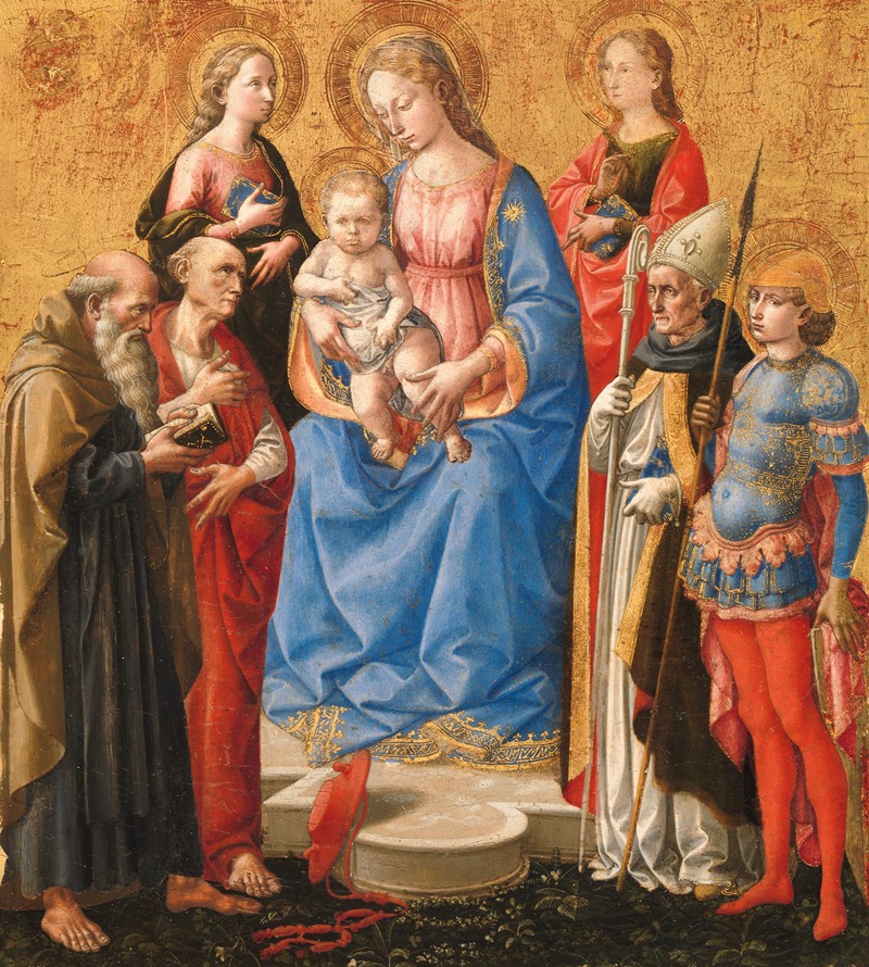Francesco Pesellino - Madonna and Child with Six Saints