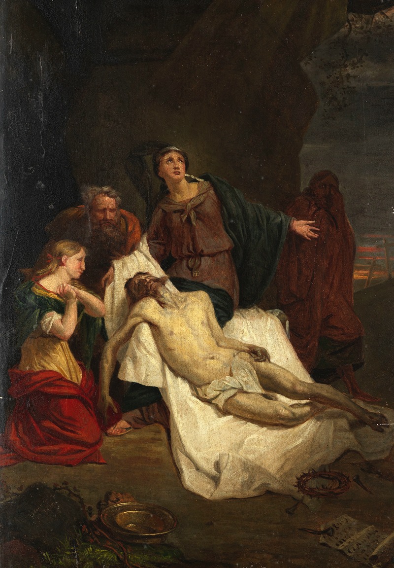 Pieter van Hanselaere - Lamentation of Christ (study)