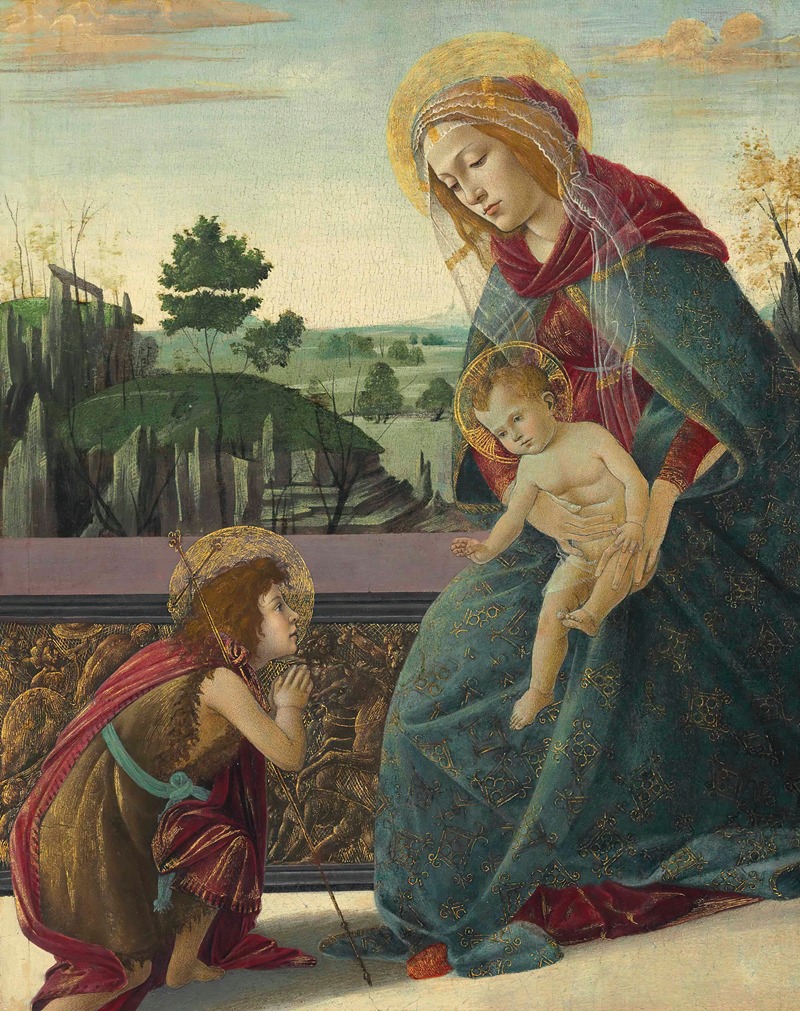 Sandro Botticelli - Madonna and Child with Young Saint John the Baptist