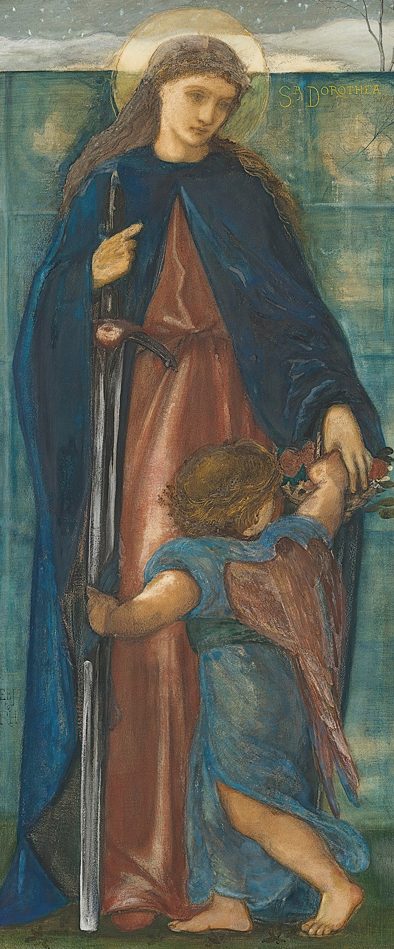 Sir Edward Coley Burne-Jones - St Dorothy
