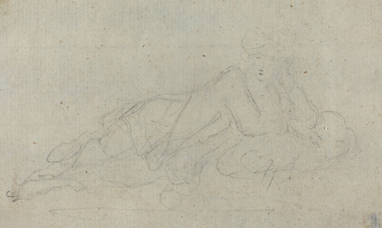 Giovanni Battista Cipriani - Reclining Woman (verso)