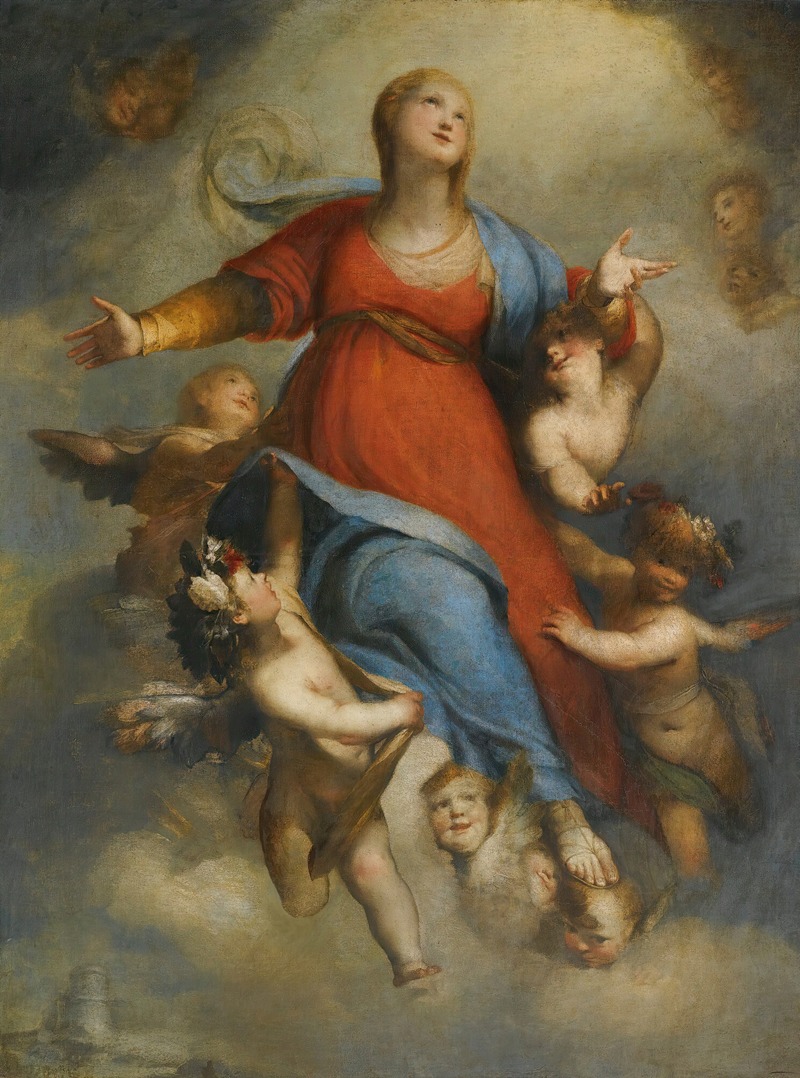 Domenico Piola - The Assumption Of The Virgin