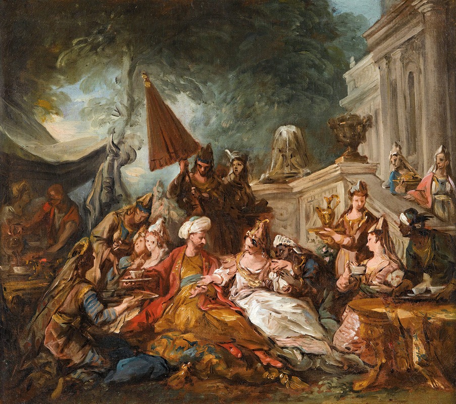 Jean-François de Troy - Oriental scene or Esther’s banquet