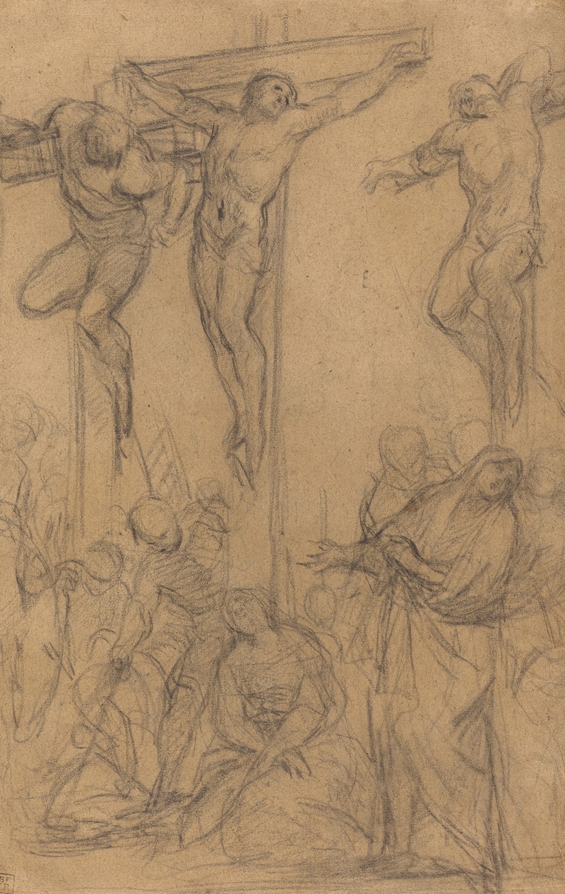 The Crucifixion by Giovanni Battista Naldini - Artvee