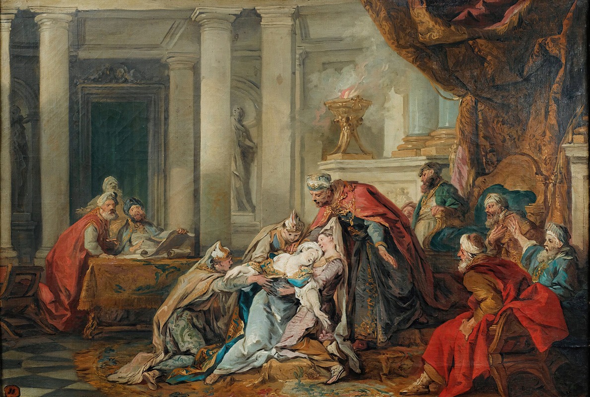 Jean-François de Troy - The fainting of Esther