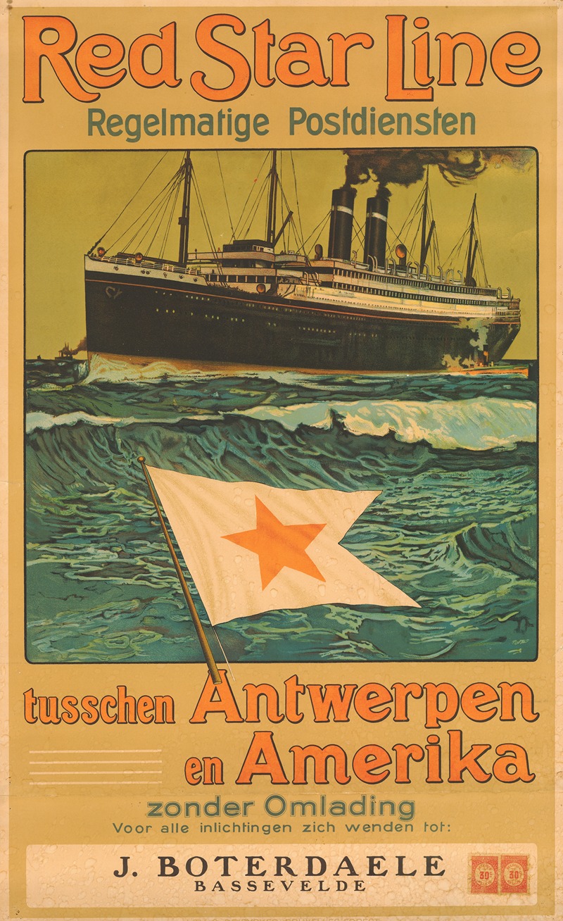 Anonymous - Red Star Line Regelmatige Postdiensten