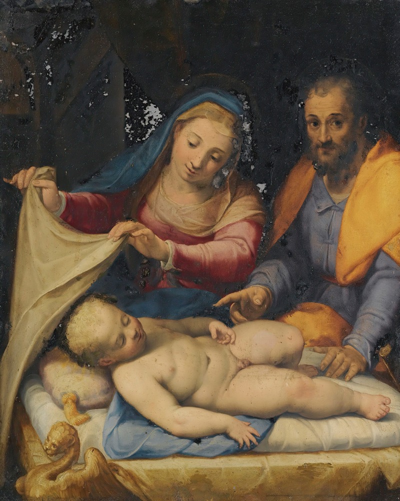 Lorenzo Sabatini - Holy Family With The Sleeping Christ Child