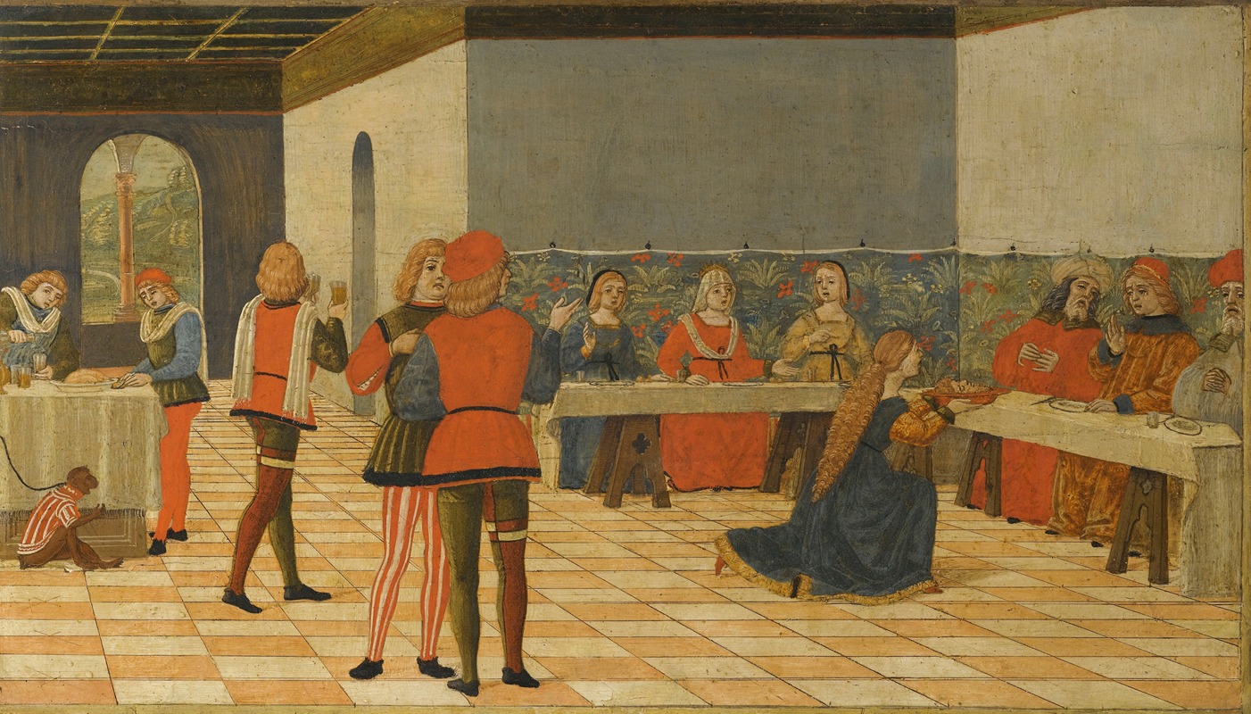 Workshop of the Erri Brothers - Salome Presenting The Head Of St. John The Baptist To King Herod