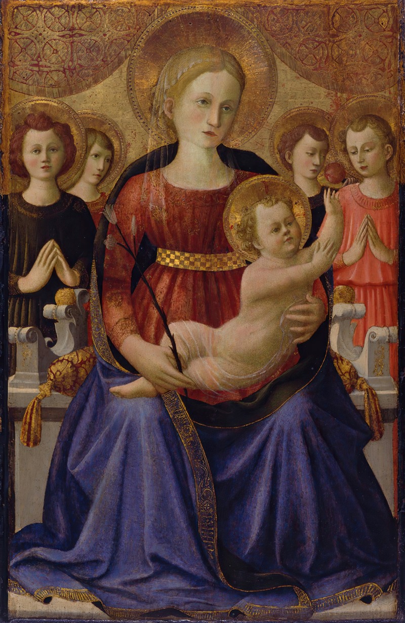 Zanobi Strozzi - Virgin and Child with Four Angels and the Redeemer