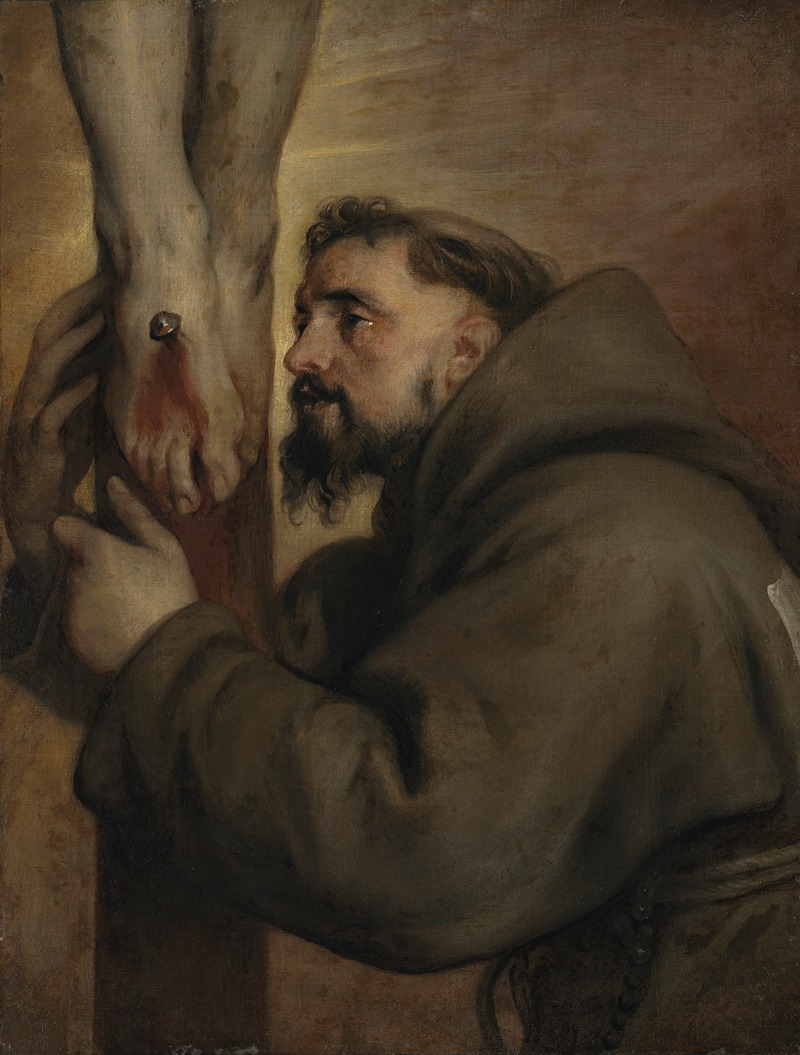 Anthony van Dyck - Saint Francis of Assisi at the foot of the Cross