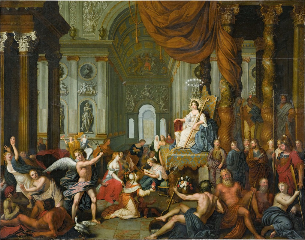 English School - An Allegory of the Church of England