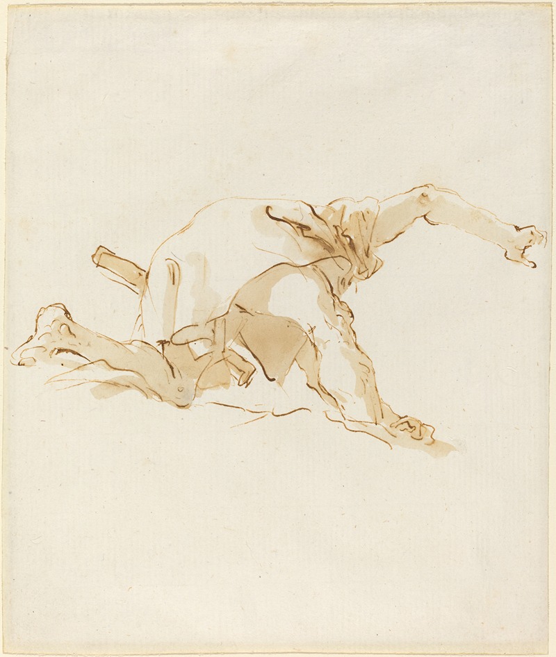 Giovanni Battista Tiepolo - Figure on a Cloud