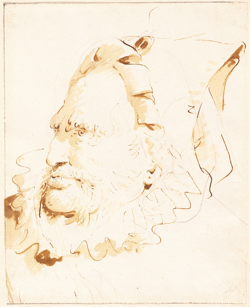 Giovanni Battista Tiepolo - Head of a Magician