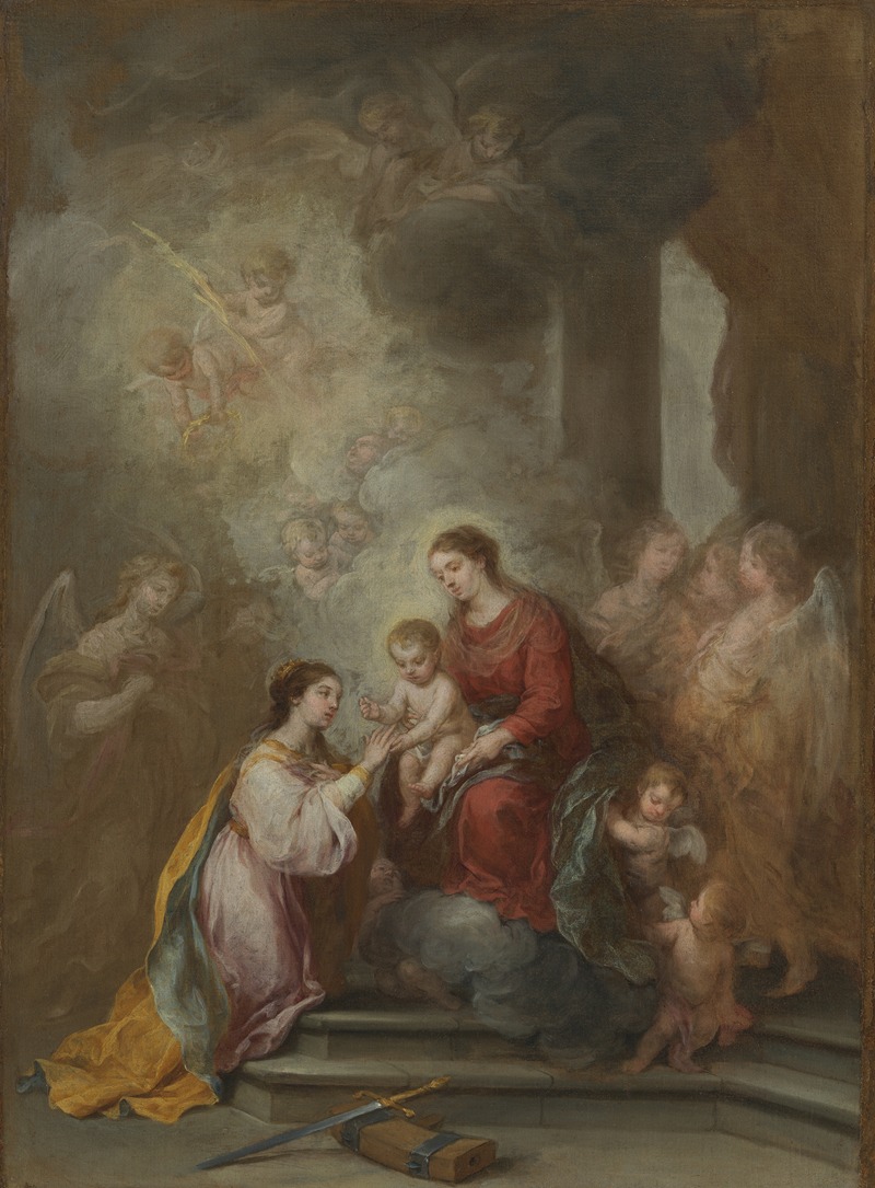 Bartolomé Estebán Murillo - The Mystic Marriage of Saint Catherine