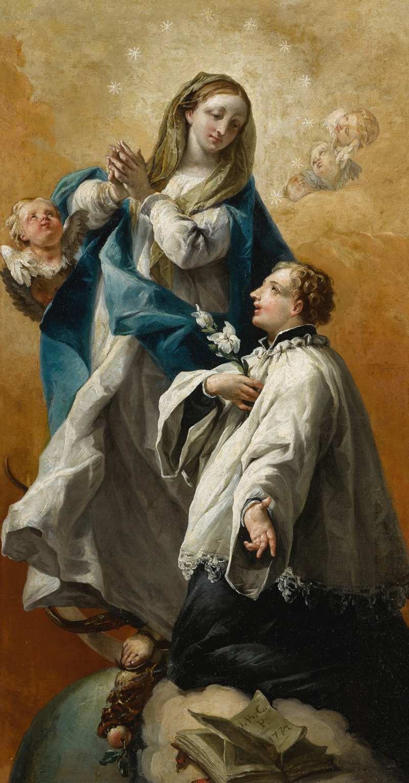 Giovanni Battista Canal - The Madonna in glory with Saint Aloysius Gonzaga