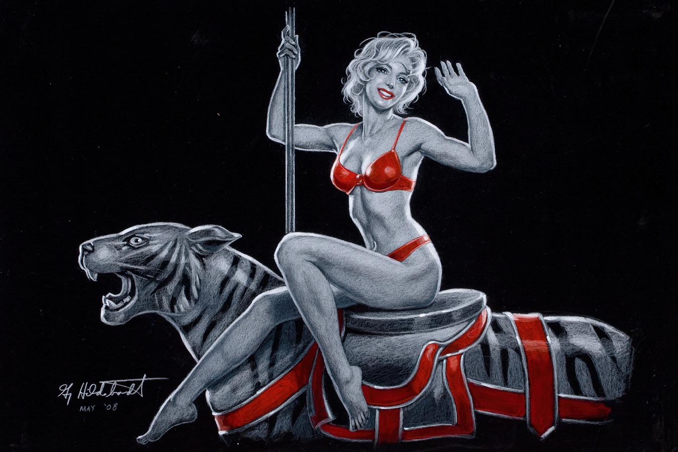 Greg Hildebrandt - Pin-Up on Carousel Ride