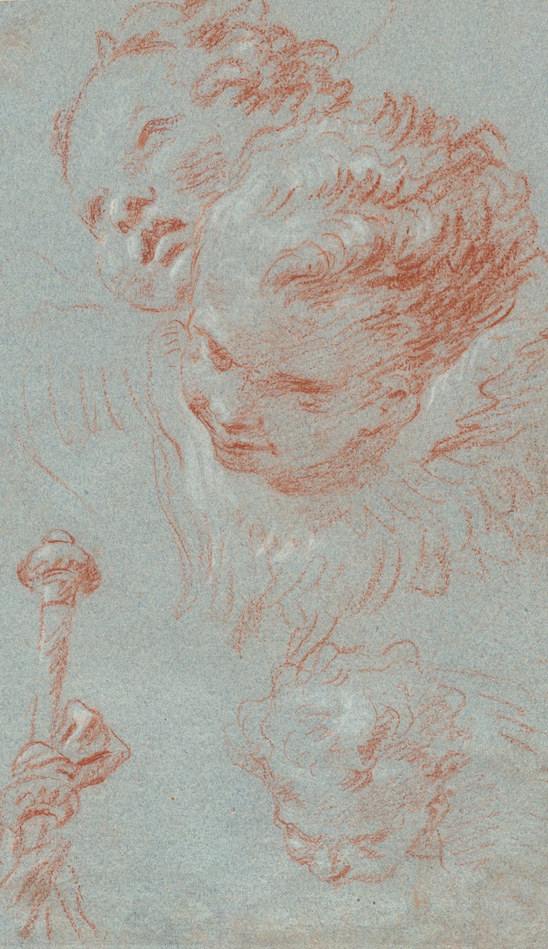 Giovanni Battista Tiepolo - Three Cherubs and a Beribboned Staff