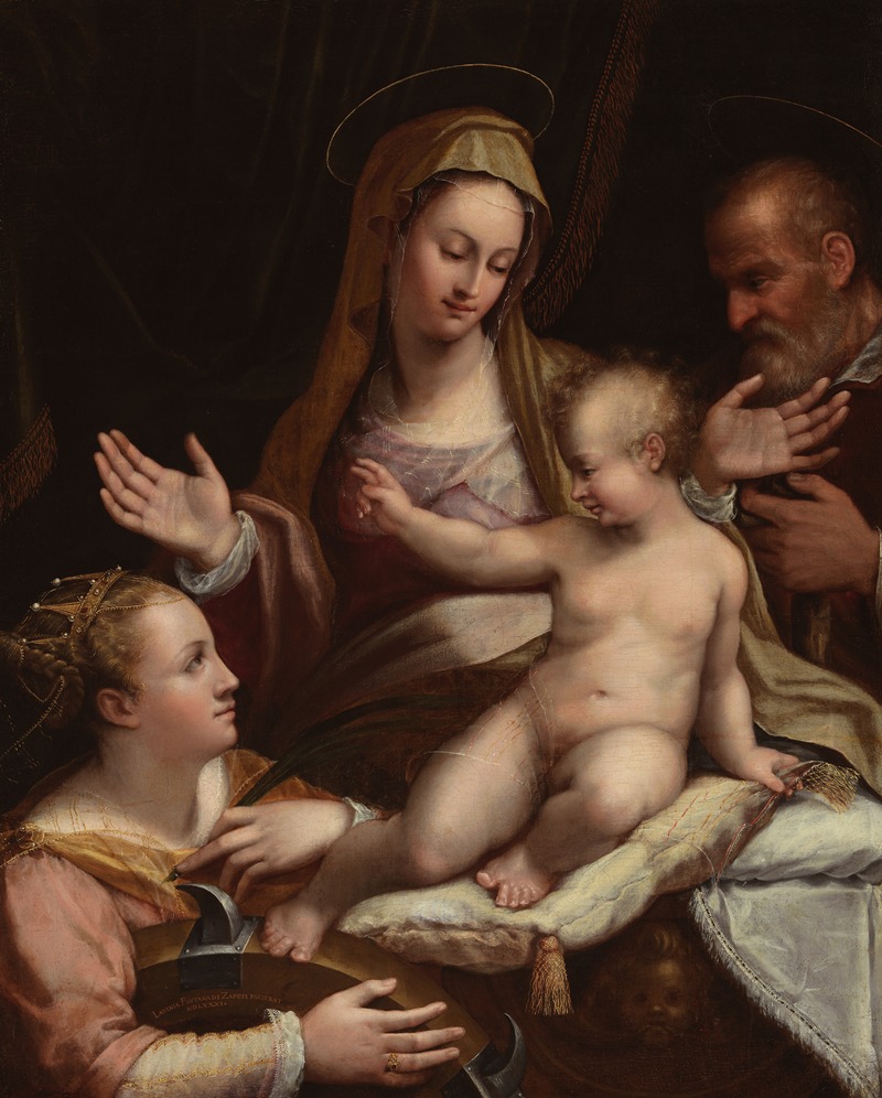 Lavinia Fontana - The Holy Family with Saint Catherine of Alexandria
