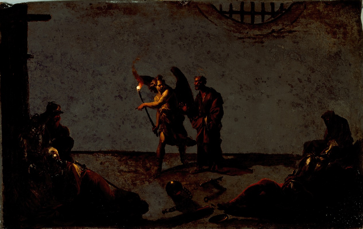 Leonaert Bramer - The Liberation of Saint Peter