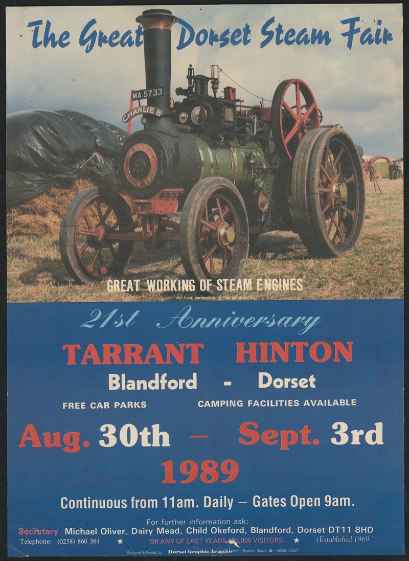 Dorset Graphic Arts - The Great Dorset Steam Fair; great working of steam engines