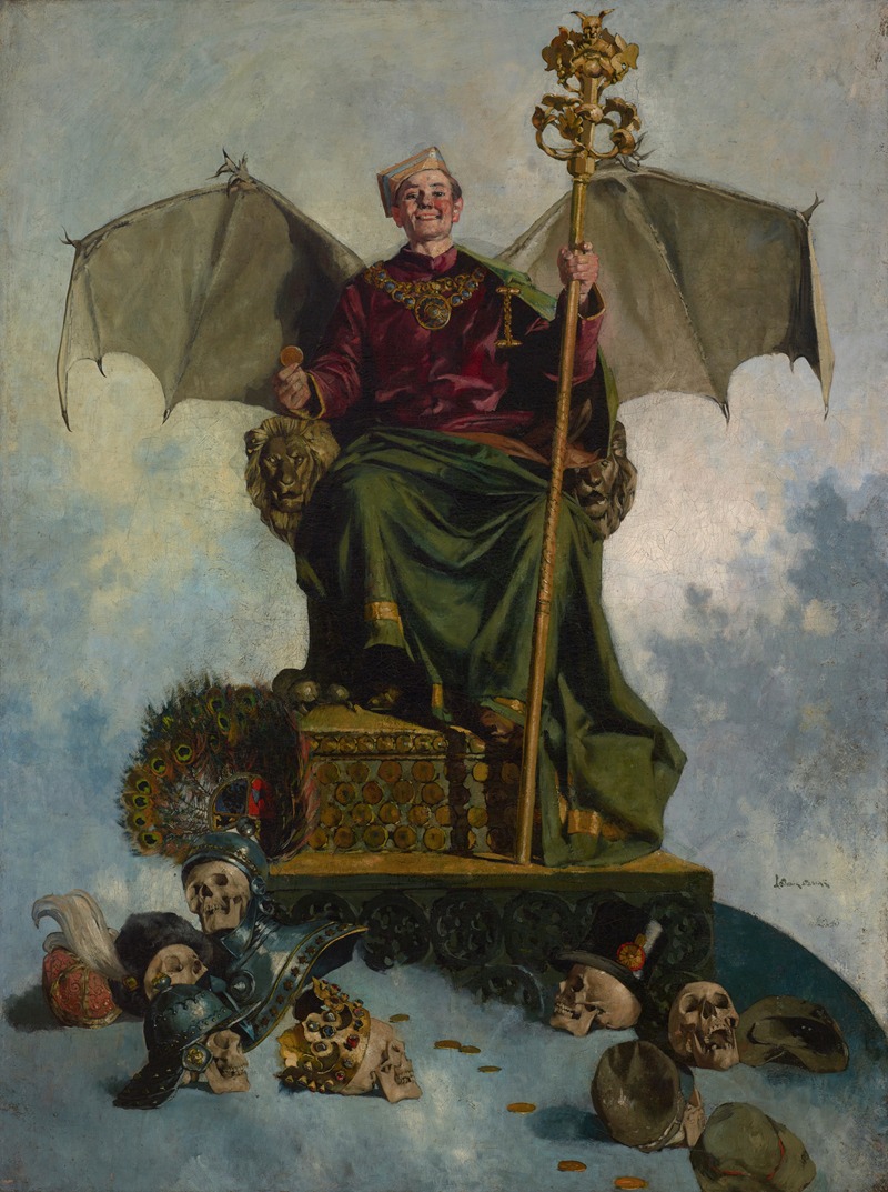 Allegory of Satan Lord of the World by Ludwik Stasiak Artvee