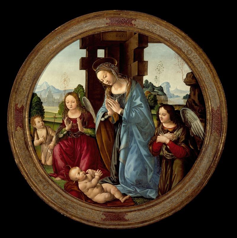 Tommaso - Virgin Adoring the Christ Child with St. John the Baptist and Two Angels