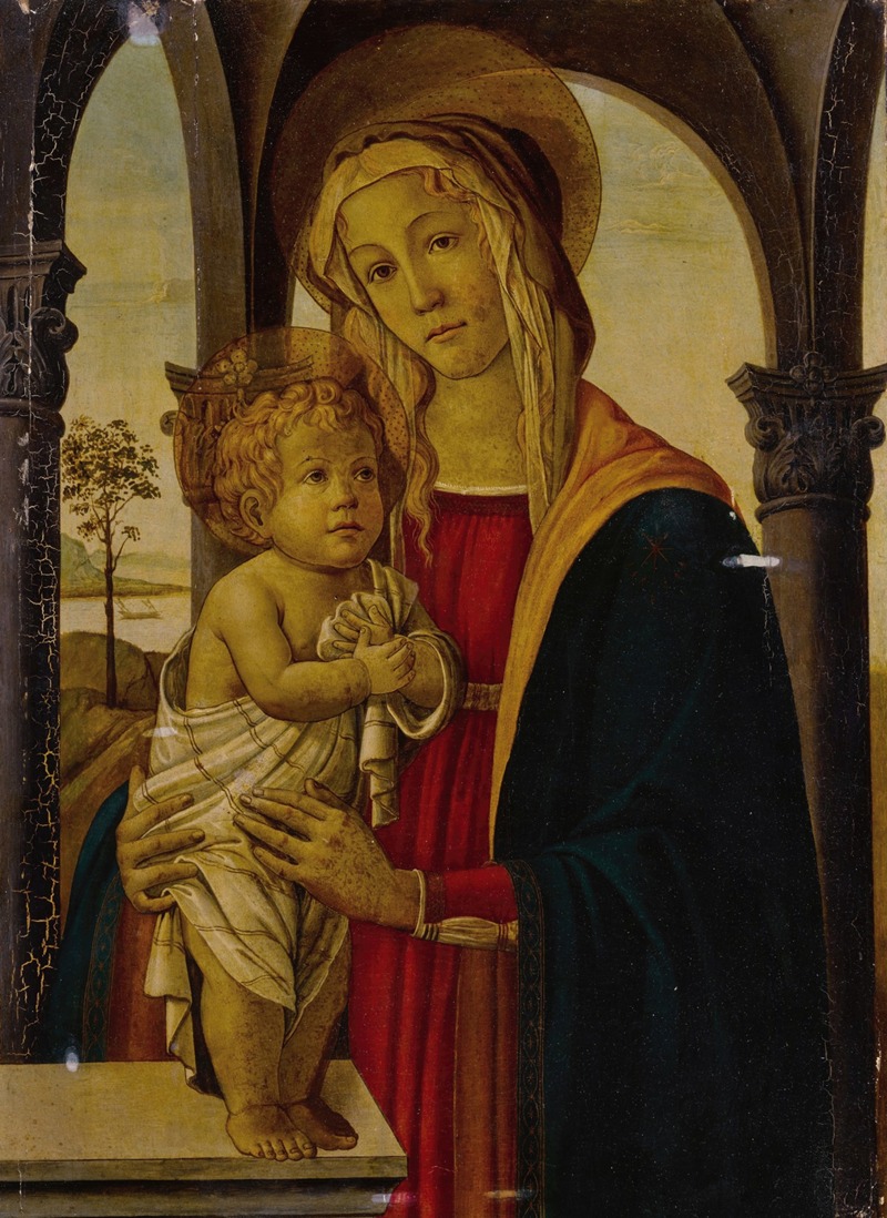 Follower Of Botticelli - Madonna and Child