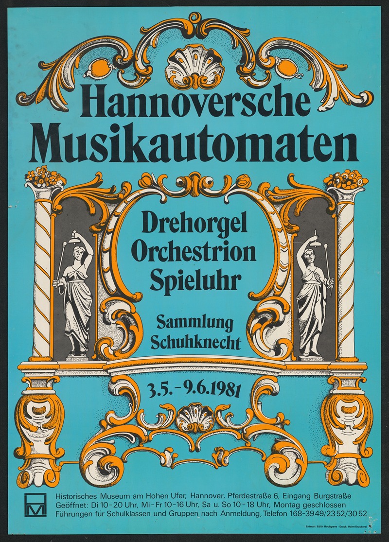 Hahn-druckerei - Hannoversche Musikautomaten; Drehorgel, Orchestrion, Spieluhr