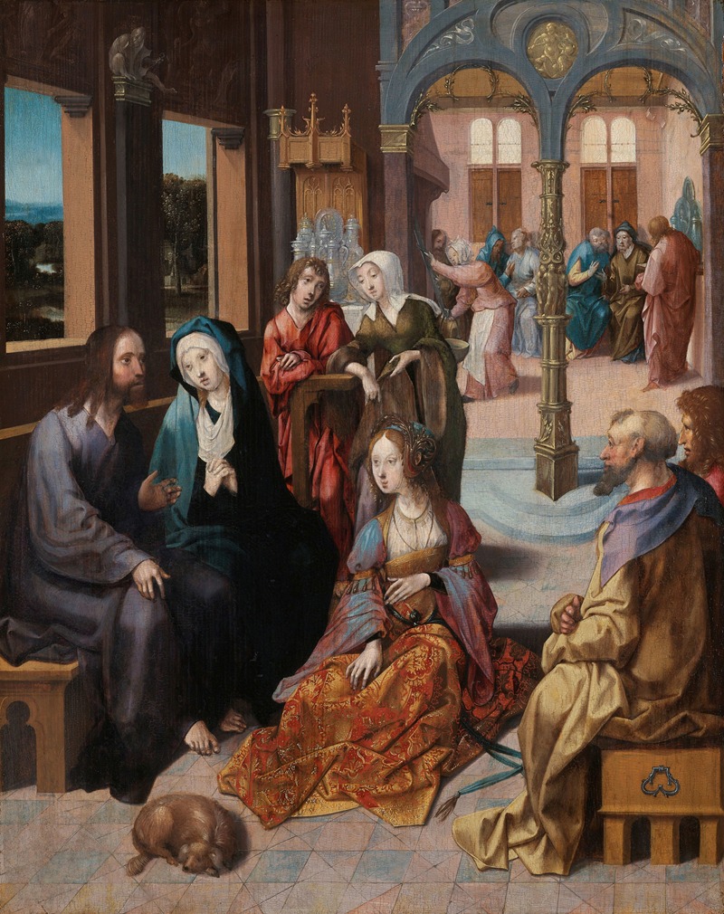 Cornelis Engebrechtsz - Christ’s Second Visit to the House of Mary and Martha