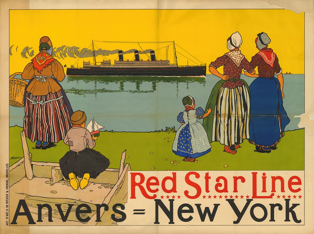 Henri Cassiers - Red Star Line Antwerpen – New York