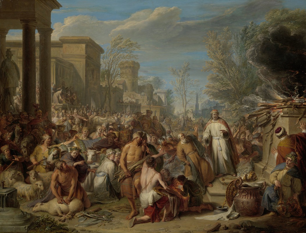 Jacques Ignatius de Roore - Jeroboam Sacrificing to the Idols