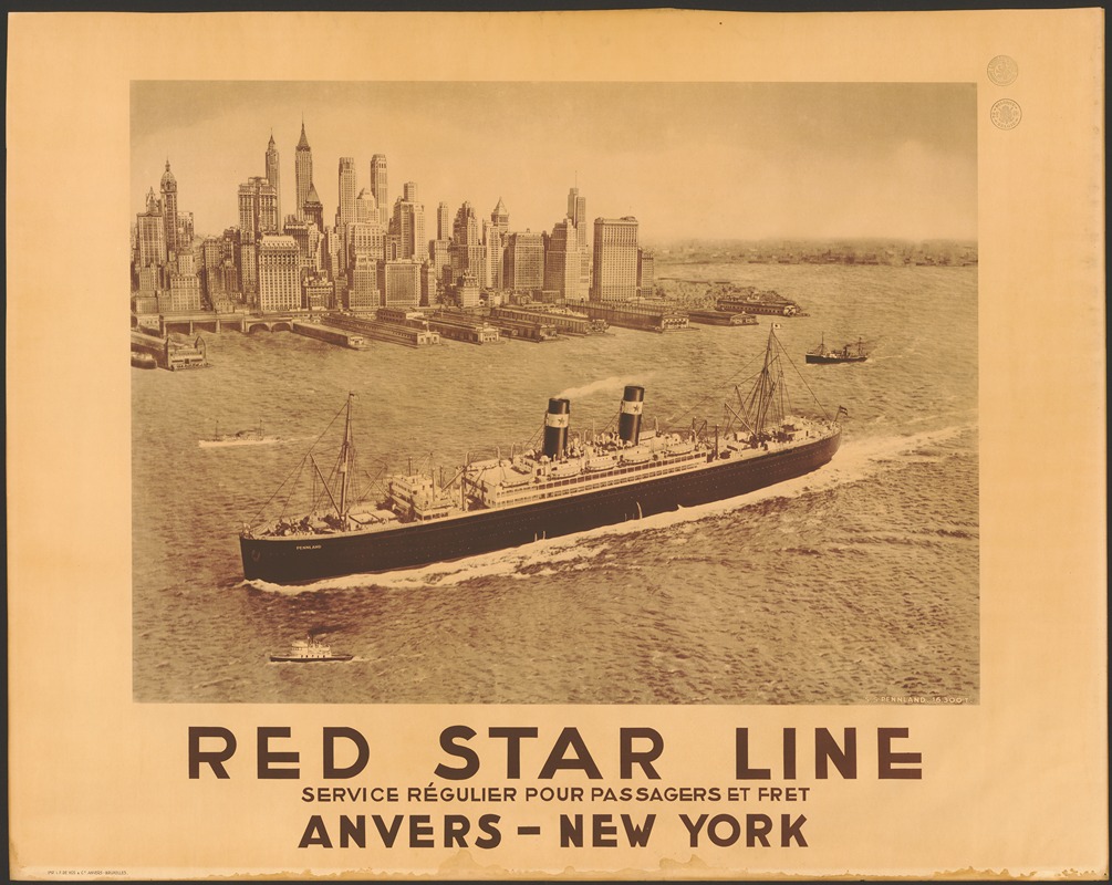 J.F. De Vos - Red Star Line Anvers-New York
